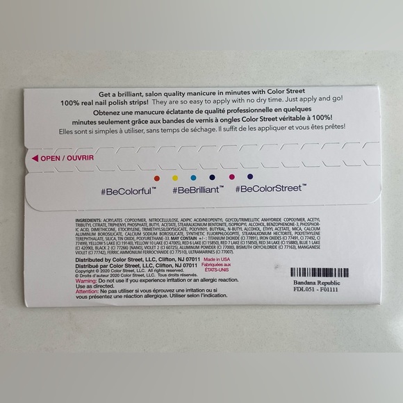 3/$30 BUNDLE&SAVE ✨ Color Street - Bandana Republic - Overlay -Retired- Full Set - Picture 3 of 10